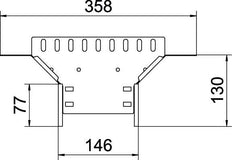 Conector De Bandeja De Cable En T 60x150 Acero Galvanizado - 6042113