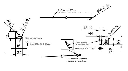 Philips CoreLine Panel RC159Z Cable De Seguridad - 8720169752474 [2 Piezas]