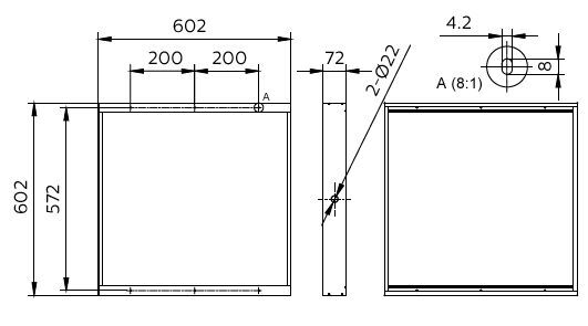 Philips CoreLine Panel Gen6 Surface Mounting Bracket - 8720169752177