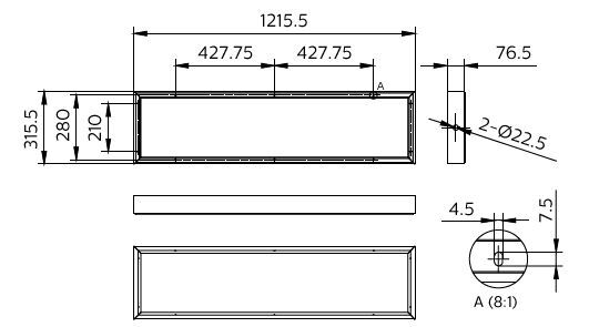Philips CoreLine Panel Gen6 RC159Z LED Surface Mount Kit - 8720169752160