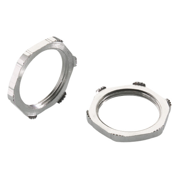 Pflitsch GMM220 EMC M20 Nickel-Plated Brass Lock Nut - GMM220/7PA [2 Pieces]