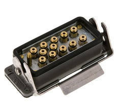 Brass Multi-coupling Socket 12x4 mm Push-in Connections