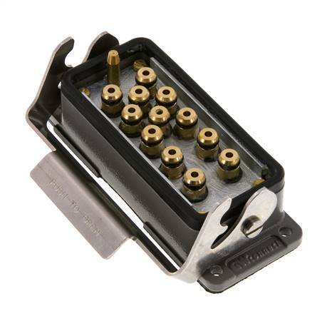 Brass Multi-coupling Socket 12x4 mm Push-in Connections