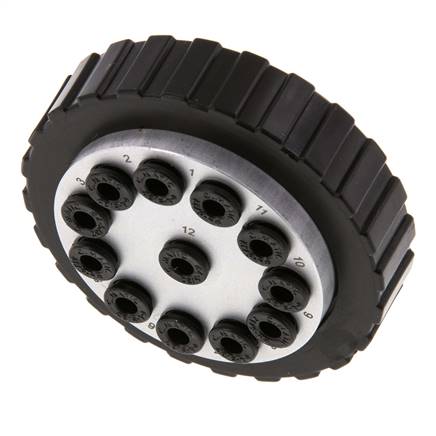 Acoplamiento múltiple POM Enchufe/enchufe 12x4 mm Conexiones a presión Vacío