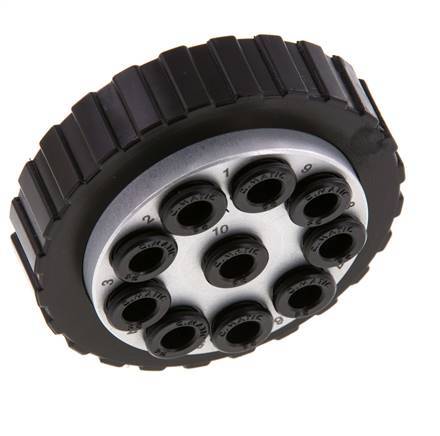 POM Multi-coupling Plug 10x6 mm Push-in Connections Vacuum