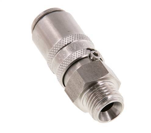Stainless Steel DN 6 Mold Coupling Socket G 1/4 inch Male Threads