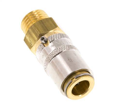 Brass DN 6 Mold Coupling Socket M14x1.5 Male Threads Unlocking Protection