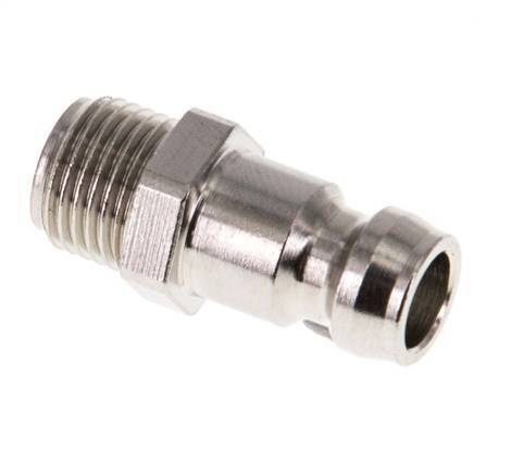 Tapón de acoplamiento del molde DN 6 de latón G 1/8 pulgadas rosca macho [5 piezas]