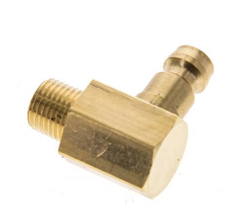 Tapón de acoplamiento del molde DN 6 de latón M10x1 rosca macho (cónico) 90-deg [2 piezas]