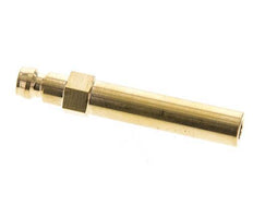 Brass DN 6 Mold Coupling Plug 10x63 mm Push-in Connections [2 Pieces]
