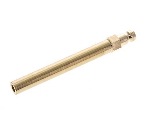 Brass DN 6 Mold Coupling Plug 10x100 mm Push-in Connections