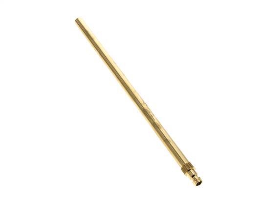 Brass DN 6 Mold Coupling Plug 10x240 mm Push-in Connections