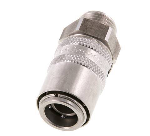 Stainless Steel DN 9 Mold Coupling Socket G 3/8 inch Male Threads