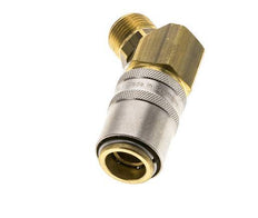 Latón DN 9 Acoplamiento de moldes G 3/8 pulgadas rosca macho 45-deg