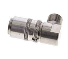 Acero inoxidable DN 9 Acoplamiento de moldes con rosca macho M16x1,5 de 90 grados