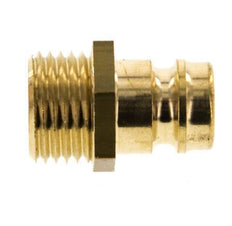 Brass DN 9 Mold Coupling Plug M16x1.5 Male Threads [5 Pieces]