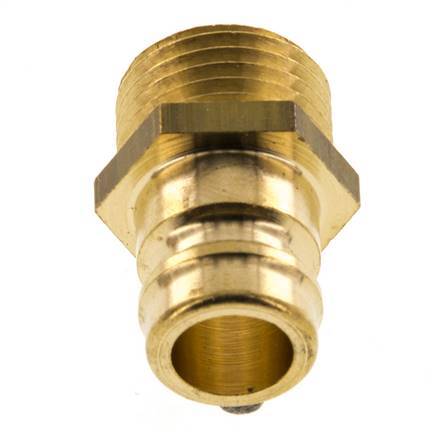 Brass DN 9 Mold Coupling Plug M16x1.5 Male Threads [5 Pieces]