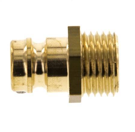 Brass DN 9 Mold Coupling Plug M16x1.5 Male Threads [5 Pieces]