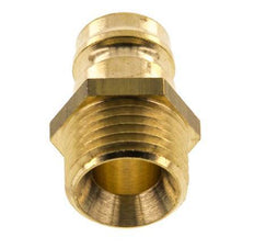 Brass DN 9 Mold Coupling Plug M16x1.5 Male Threads [5 Pieces]