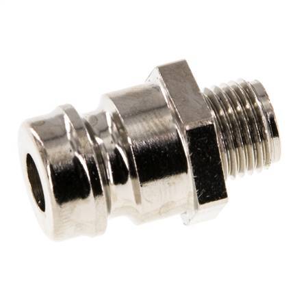 Latón DN 9 Tapón de Acoplamiento de Moldes G 1/8 pulgadas Rosca Macho [5 Piezas]