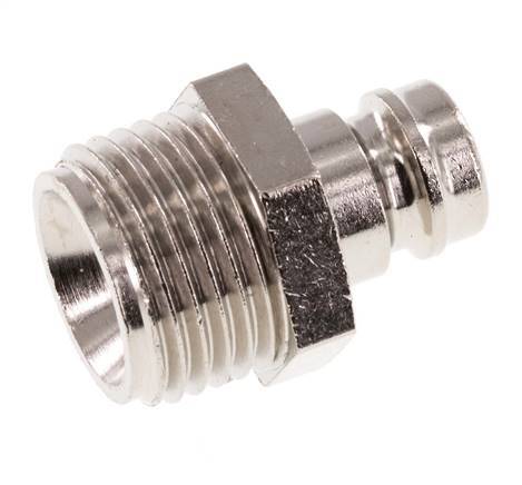 Tapón de acoplamiento del molde DN 9 de latón G 1/2 pulgadas rosca macho [2 piezas]