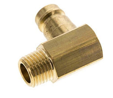 Latón DN 9 Tapón de Acoplamiento de Moldes M14x1,5 Rosca Macho (Cónica) 90-deg