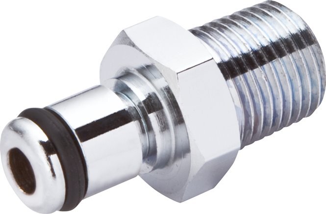 Brass DN 3.2 Linktech Coupling Plug 1/4 inch Male NPT Threads 20 Series