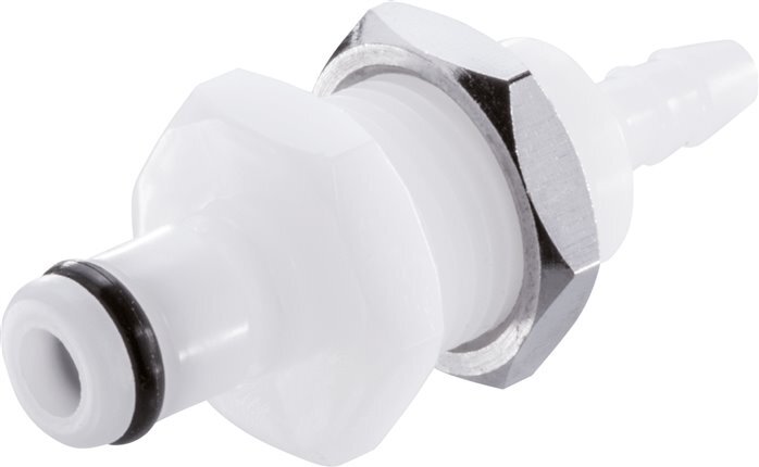 POM DN 3.2 Linktech Coupling Plug 3.2 mm Hose Pillar Bulkhead 20 Series