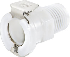 POM DN 6.4 Linktech Coupling Socket 3/8 inch Male NPT Threads 40 Series