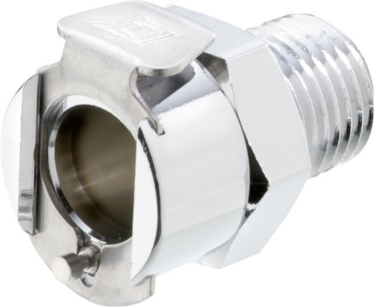 Latón DN 6.4 Enchufe de acoplamiento Linktech de 1/4 de pulgada con rosca NPT macho Serie 40
