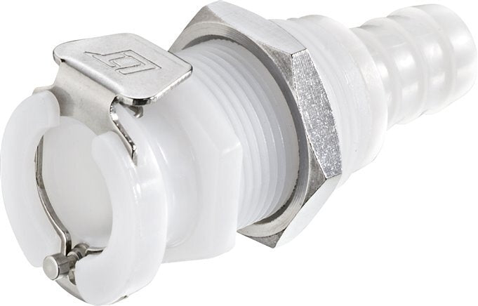 POM DN 6.4 Linktech Coupling Socket 7.9 mm Hose Pillar Bulkhead 40 Series