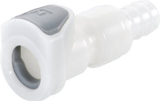 POM DN 6.4 Linktech Coupling Socket 6.4 mm Hose Pillar Double Shut-Off 50 Series