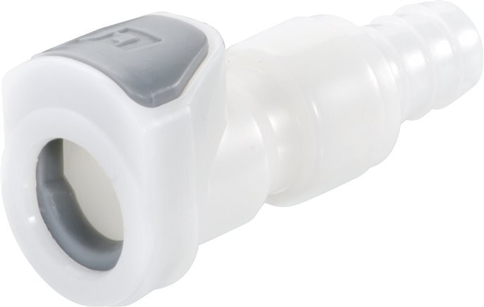 POM DN 6.4 Linktech Enchufe de anclaje de 6,4 mm Pilar de manguera de doble cierre Serie 50
