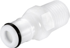 POM DN 6.4 Tapón de acoplamiento Linktech R 1/4 pulgadas rosca macho doble cierre serie 50