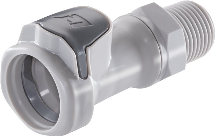 PP DN 9.5 Linktech Coupling Socket 1/2 inch Male NPT Threads 60 Series