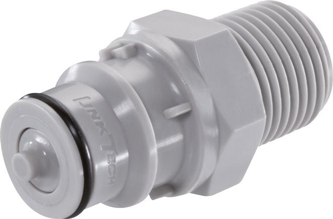 PP DN 9.5 Linktech Coupling Plug 3/8 inch Male NPT Threads 60 Series