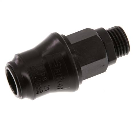 POM DN 5 Enchufe de acoplamiento G 1/4 pulgadas rosca macho