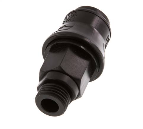 POM DN 5 Enchufe de acoplamiento G 1/4 pulgadas rosca macho