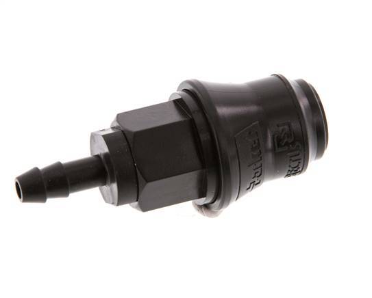 POM DN 5 Coupling Socket 6 mm Hose Pillar
