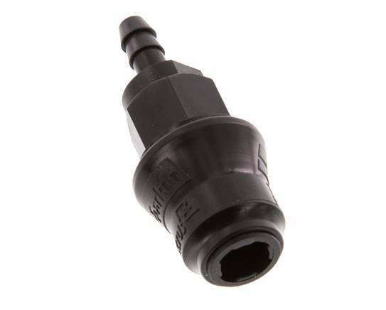 POM DN 5 Coupling Socket 6 mm Hose Pillar