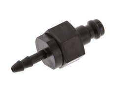 POM DN 5 Coupling Plug 4 mm Hose Pillar Double Shut-Off