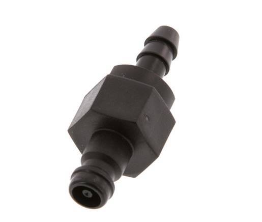 Tapón de acoplamiento POM DN 5 Pilar de manguera de 6 mm Cierre doble