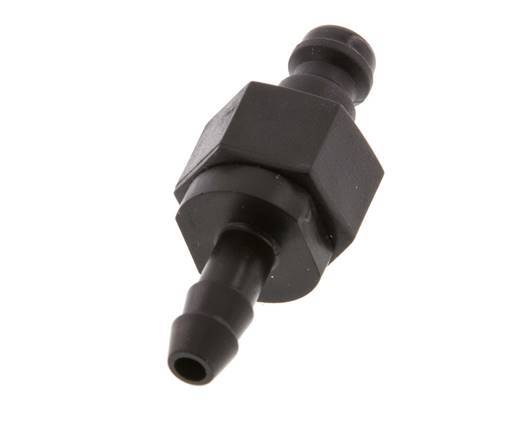 Tapón de acoplamiento POM DN 5 Pilar de manguera de 6 mm Cierre doble