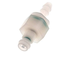 Tapón de acoplamiento de PVDF DN 5 Pilar de manguera de 6 mm Cierre doble