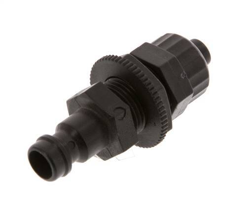 POM DN 5 Tapón de anclaje Tuerca de unión 6x8 mm Mampara