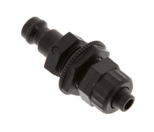 POM DN 5 Tapón de anclaje Tuerca de unión 6x8 mm Mampara