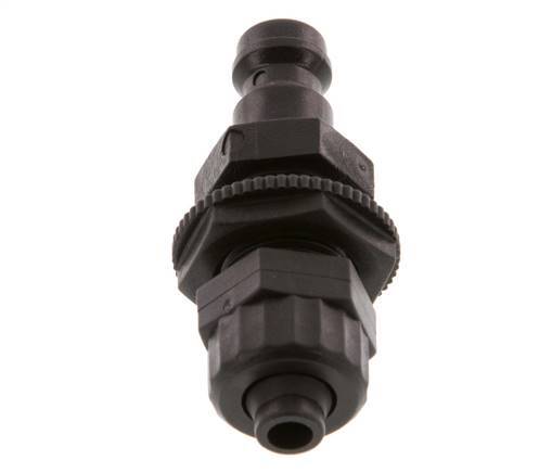 POM DN 5 Tapón de anclaje Tuerca de unión 6x8 mm Mampara