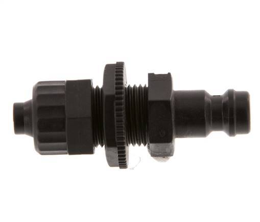 POM DN 5 Tapón de anclaje Tuerca de unión 6x8 mm Mampara