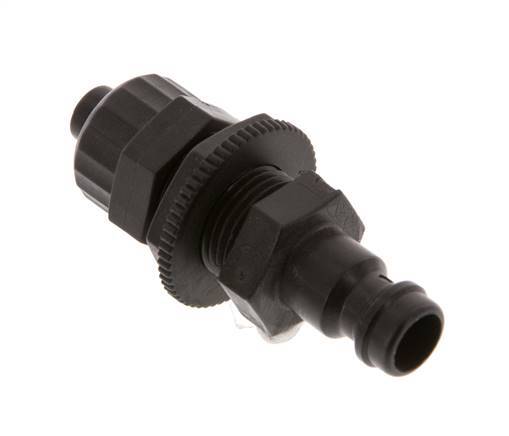 POM DN 5 Tapón de anclaje Tuerca de unión 6x8 mm Mampara