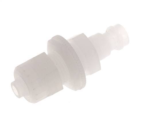 PVDF DN 5 Coupling Plug 6x8 mm Union Nut Bulkhead